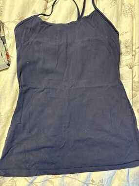 Lululemon Navy Blue cross Strap Tank Top